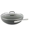 All-clad 12in Non Stick Chef Pan With Lid In Black