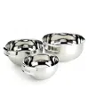 All-clad Stainless Steel 3 Piece Mixing Bowl Set In Stainless Steel