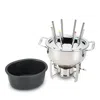 All-clad 3.5-quart Fondue Pot With Cast Aluminum Insert In Stainless