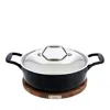 All-clad 4 Quart Enameled Cast Iron Braiser & Trivet