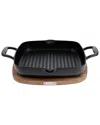 ALL-CLAD ALL-CLAD CAST IRON GRILL WITH SQUARE TRIVET