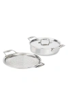 All-clad D5 4-quart Sauteuse With Splatter Guard Lid