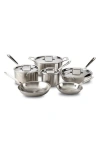 All-clad 'd5®' Brushed Stainless Steel Cookware Set In Silver