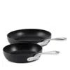 All-clad Ha1 Expert Cookware Nonstick 2 Piece Frypan Set In Black