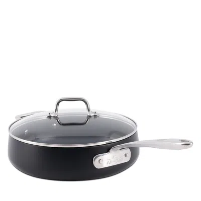 All-clad Ha1 Expert Cookware Nonstick 4 Qt. Saute Pan With Lid In Black