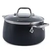 All-clad Ha1 Expert Cookware Nonstick 4 Qt. Soup Pot With Lid In Black