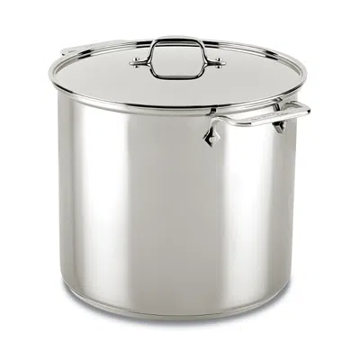All-clad Stainless Steel 16-quart Stock Pot In Metallic