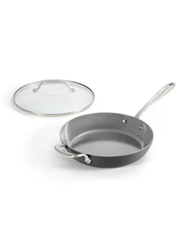 All-clad Ceramic Nonstick 10.5" Fry Pan With Lid In Gray