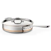 All-clad Copper Core Saute Pan With Lid In Silver