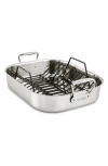 ALL-CLAD ALL-CLAD LARGE STAINLESS STEEL ROASTING PAN & ROASTER RACK