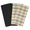 All-clad Royale Solid And Coordinate Kitchen Towel Set In Black