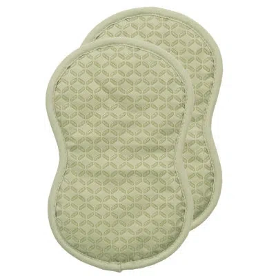 All-clad Silicone Ogee Potholders (set Of 2) In Fennel