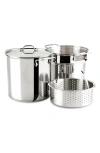 ALL-CLAD ALL-CLAD STAINLESS STEEL 12-QUART MULTI POT WITH LID