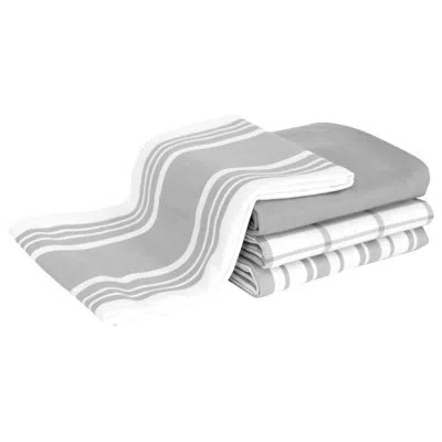 All-clad Woven Bistro Kitchen Towels In Titanium