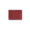 Allegorie Women's Red Apple Leather Puzzle Cardholder - Wine In Red