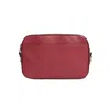 Allegorie Women's Red Wine Apple Leather Crossbody Camera Bag In Red