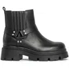 Allegra James Amara Biker Bootie In Black