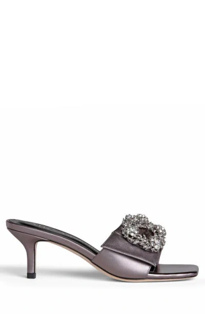 Allegra James Harper Kitten Heel Sandal In Gunmetal