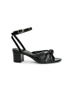 Allegra James Layla Knot Sandal In Black