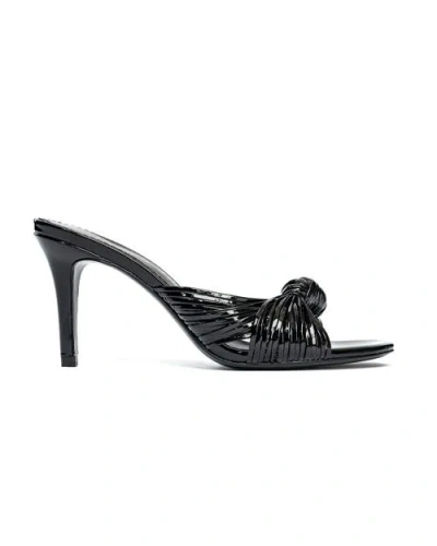 Allegra James Marly Knot Sandal In Black