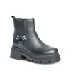 Allegra James Amara Biker Bootie In Black