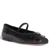 Allegra James Cossie Leather Ballet In Black