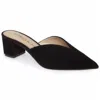 Allegra James Women's Fiona Black Suede Work Evening Mule In Black
