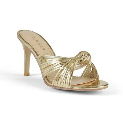 Allegra James Marly Strappy Knot Sandal In Gold