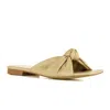 Allegra James Women's Neutrals Alana Nude Open Toe Flat Work Evening Wedding Sandal In Brown