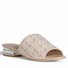 Allegra James Blanche Tweed Slide In Beige/black