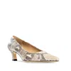 Allegra James Nellie Kitten Heel Pump In Black/white