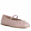 Allegra James Cossie Leather Ballet In Blush