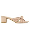 Allegra James Women's Sophie Leather Knot Sandals In Beige