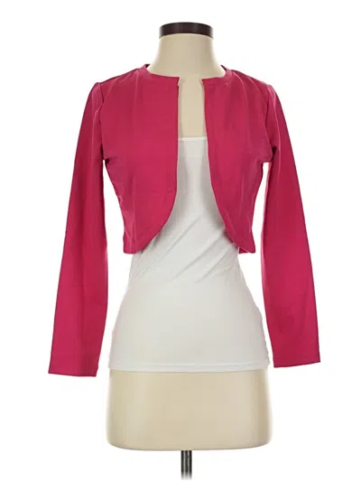 Pre-owned Allegra K 3/4 Sleeve Top Pink Sweetheart Neckline Tops