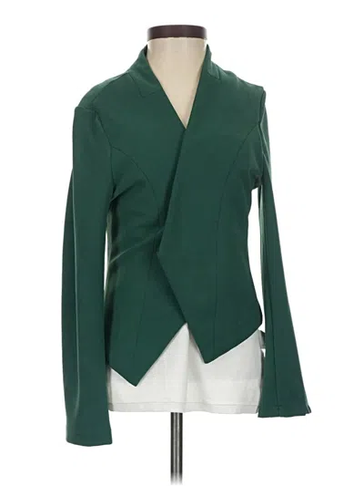 Pre-owned Allegra K Blazer Jacket In Green