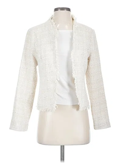 Pre-owned Allegra K Blazer Jacket In White