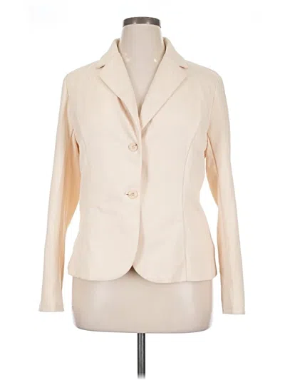 Pre-owned Allegra K Blazer Jacket In White