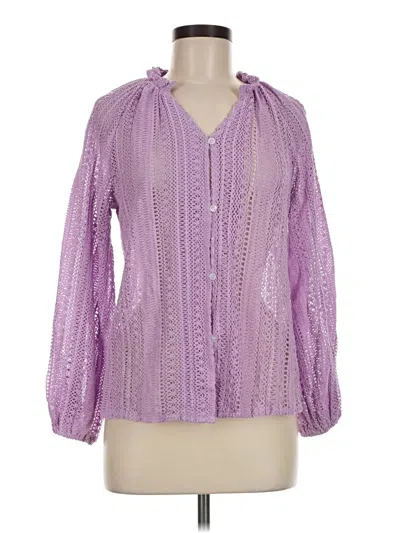 Pre-owned Allegra K Cardigan Sweater In Purple