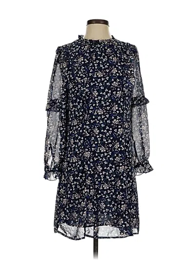 Pre-owned Allegra K Casual Dress In Blue