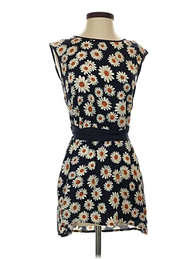 Pre-owned Allegra K Casual Dress In Blue