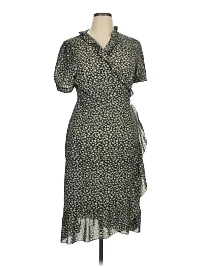 Pre-owned Allegra K Casual Dress In Gray