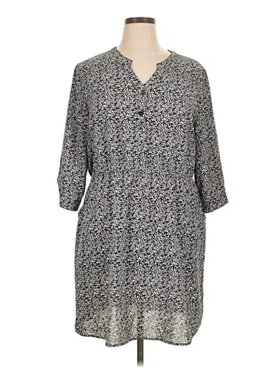 Pre-owned Allegra K Casual Dress In Gray