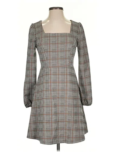 Pre-owned Allegra K Casual Dress In Gray
