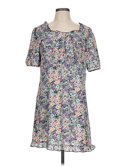 Pre-owned Allegra K Casual Dress In Gray