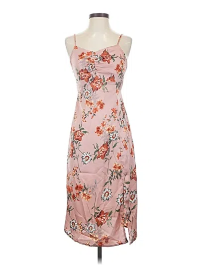 Pre-owned Allegra K Casual Dress In Pink