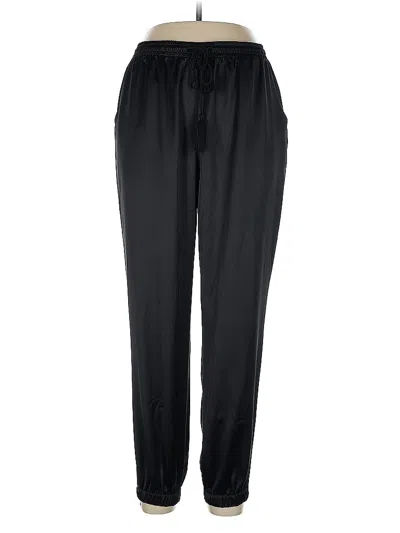 Pre-owned Allegra K Casual Pants In Black