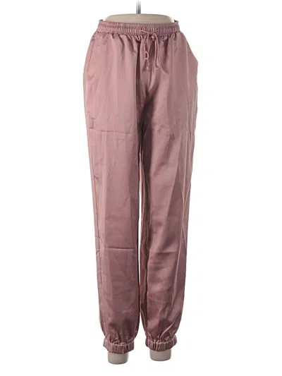 Pre-owned Allegra K Casual Pants In Pink
