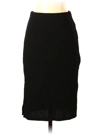Pre-owned Allegra K Casual Skirt In Black