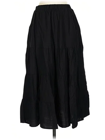 Pre-owned Allegra K Casual Skirt In Black