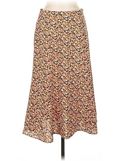 Pre-owned Allegra K Casual Skirt In Brown